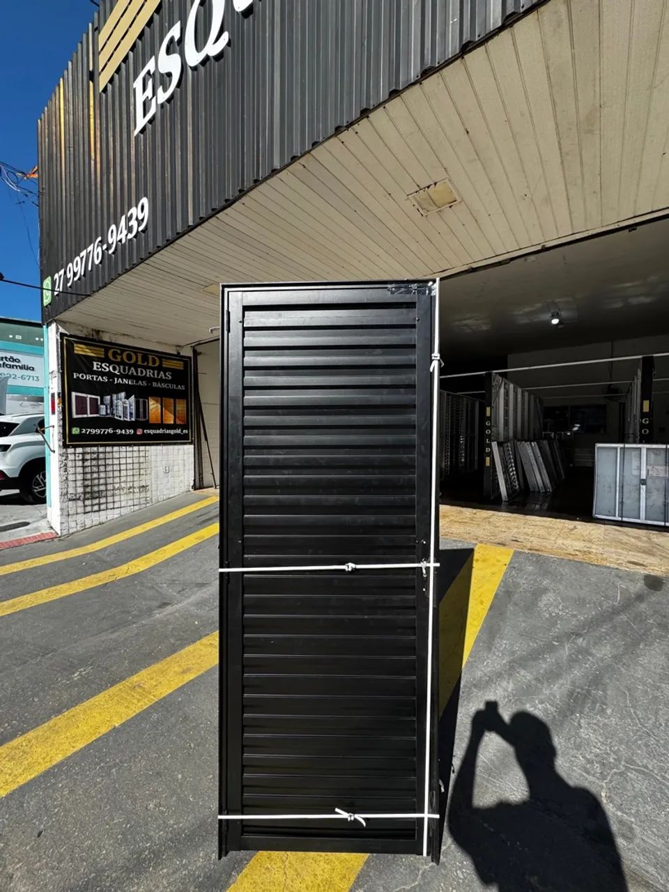 Portas de alumínio preto 60cm, 70cm ou 80cm - Super Promoção  - Foto 3