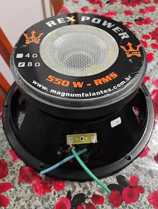 2 Médios RP-550w 10p MAGNUM 8 ohms, (tem que trocar o reparo) e um módulo HD 800.  - Foto 3