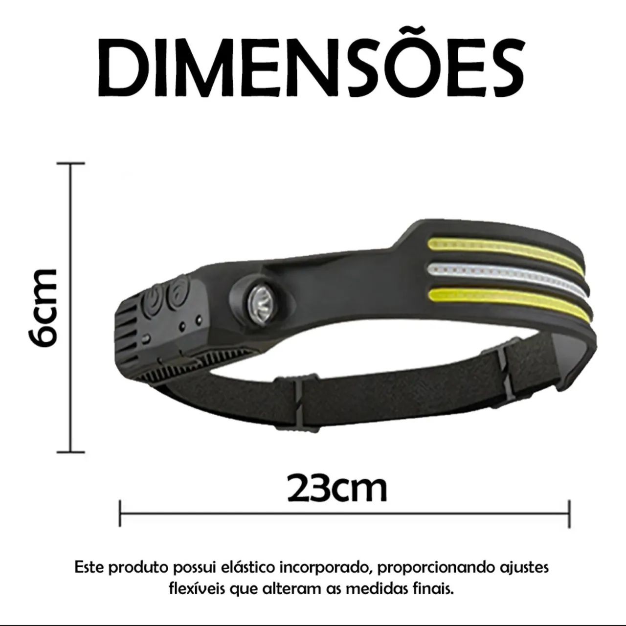 Lanterna de Cabeça led triplo