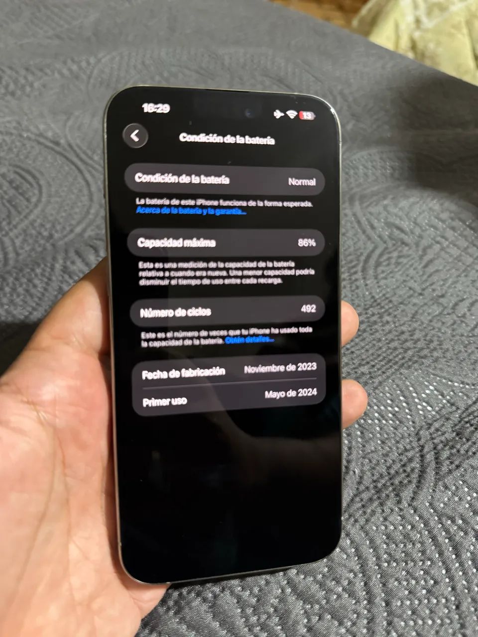 iphone 15 pro Max 256gb tampa trincada 