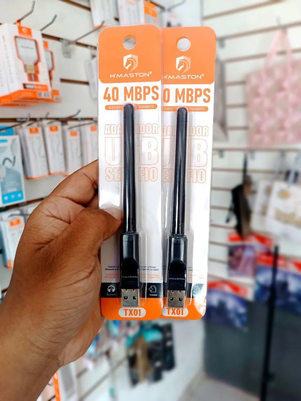 USB WiFi Adapter Antenna 300Mbps - Delivery in São Luís and region
64330129153921120