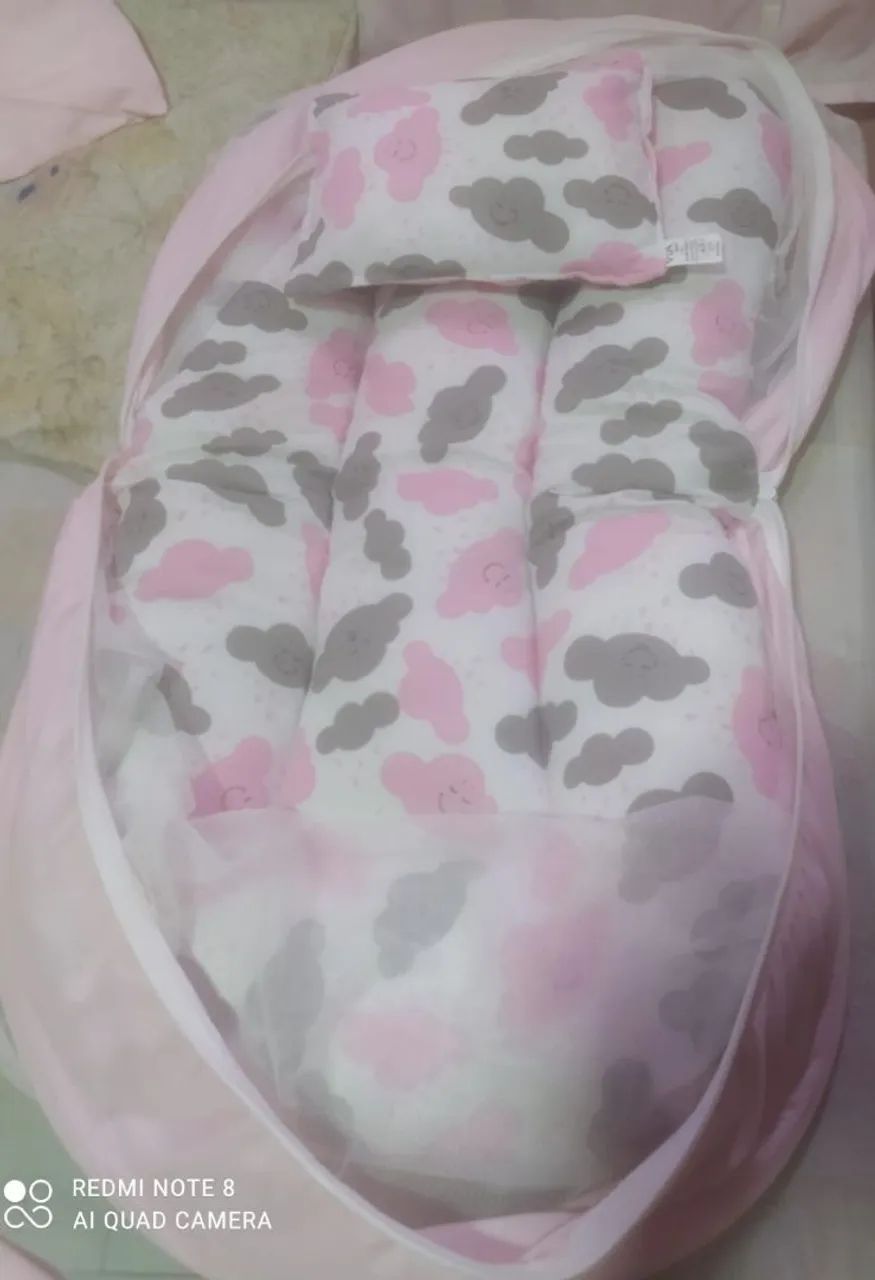 Ninho para bebê com mosquiteiro