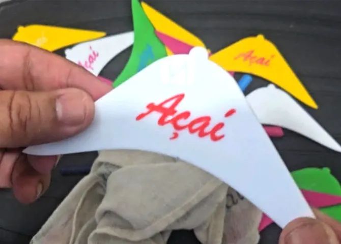 Plaquinha Acrílico para Identificação de Cremes - Temos opção com frete grátis - Foto 5
