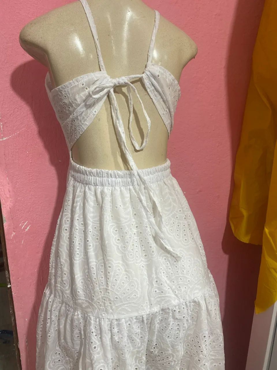 Vestido branco cambraia lindo - Foto 4