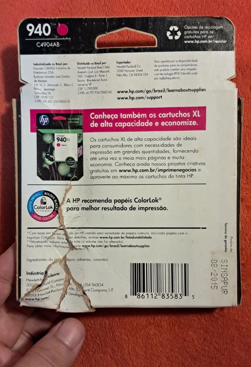 HP 940 Magenta C4908AB Original  - Foto 4