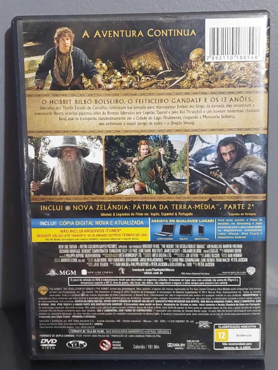 O Hobbit: A Desolação de Smaug (DVD) - Foto 3