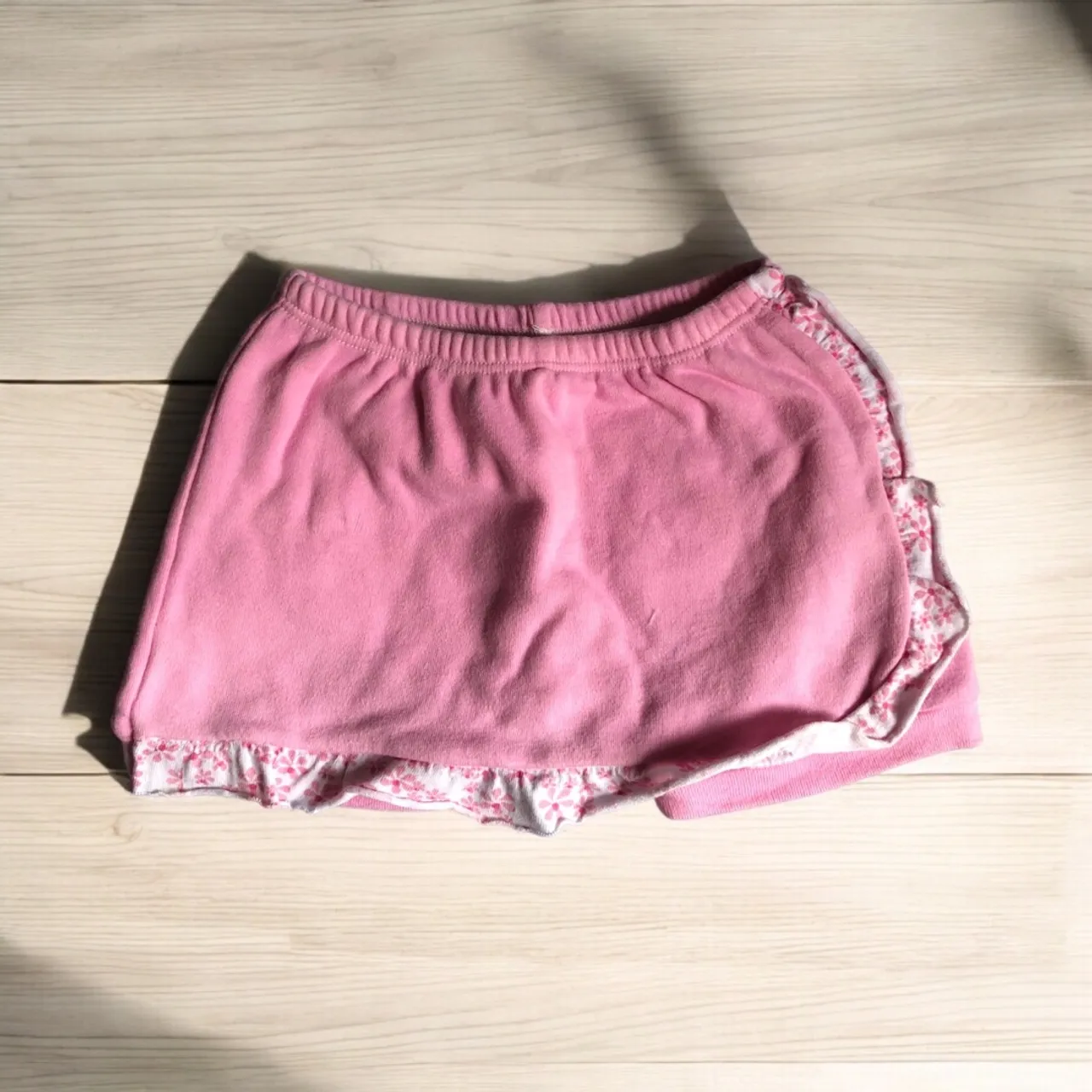 Short saia rosa infantil menina veste 1/2 anos