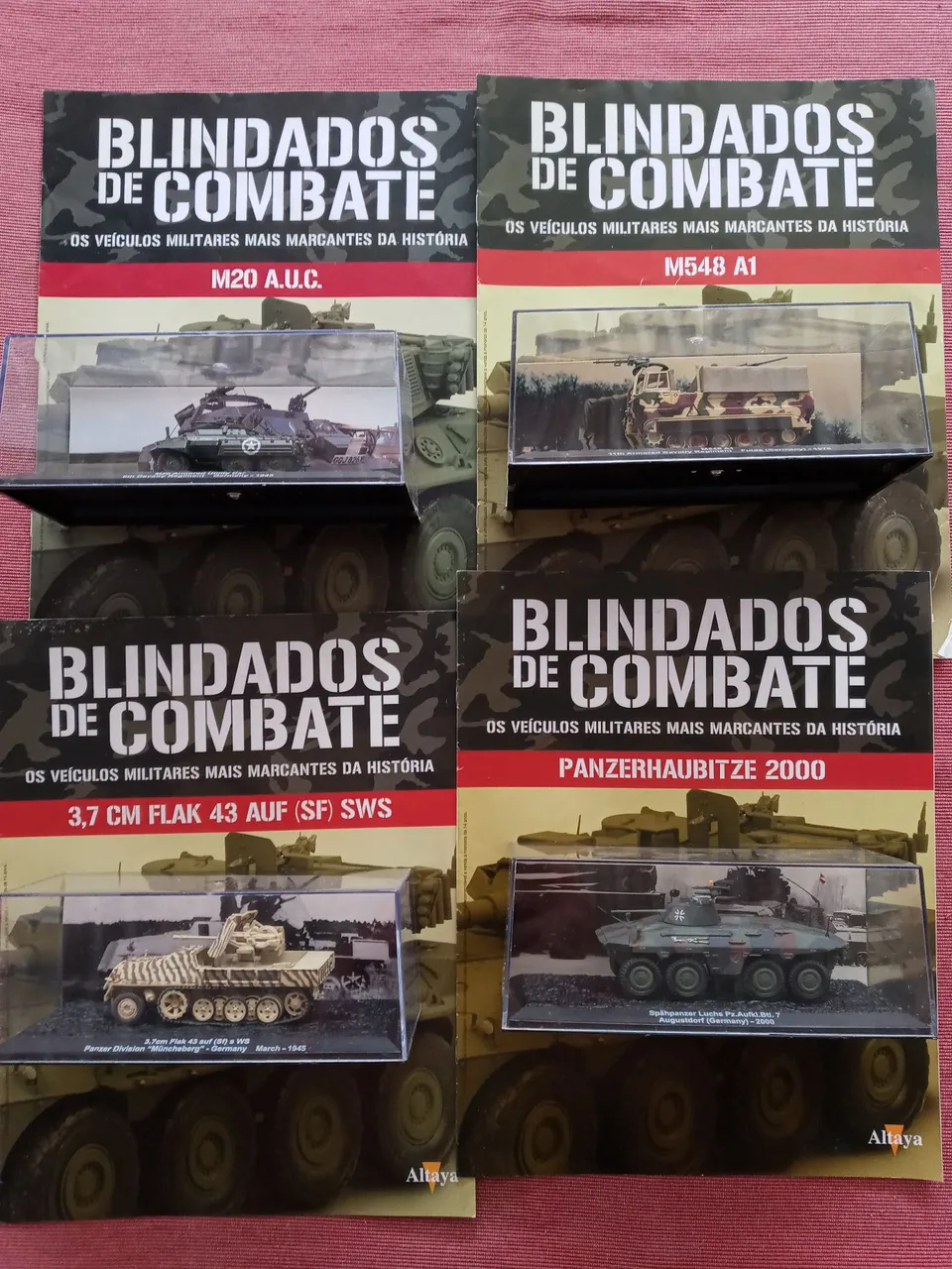 4 Miniaturas de tanques alemaes da Coleção Blindados de Combate