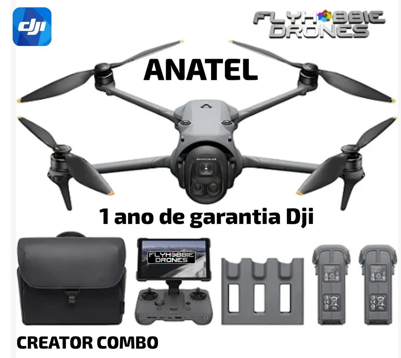 Dji Mavic 4 pró Creator Combo BR Anatel + 1 ANO DE GARANTIA DJI BRASIL - Foto 2