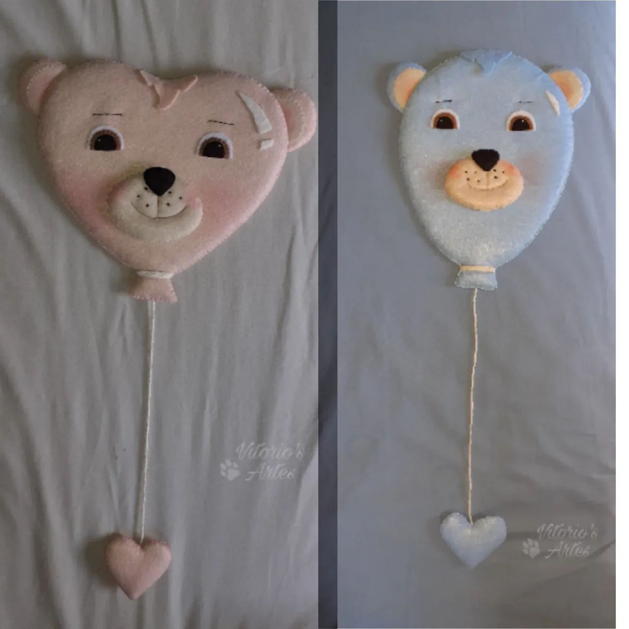 Enfeites de porta, Guirlandas...em feltro feito à mão - Foto 4