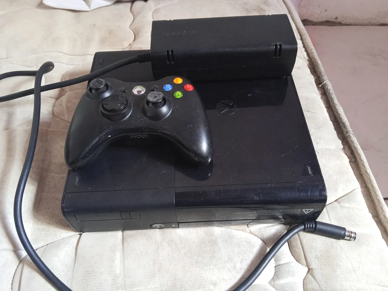 Xbox 360 com Controle e Fonte