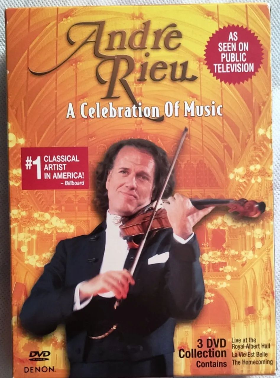 Andre Rieu - A Celebration Of Music box com 3 dvds