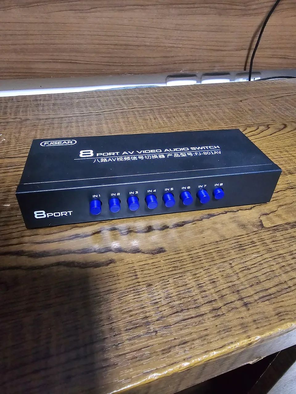Switch com 8 portas audio e vídeo AV para consoles retro 