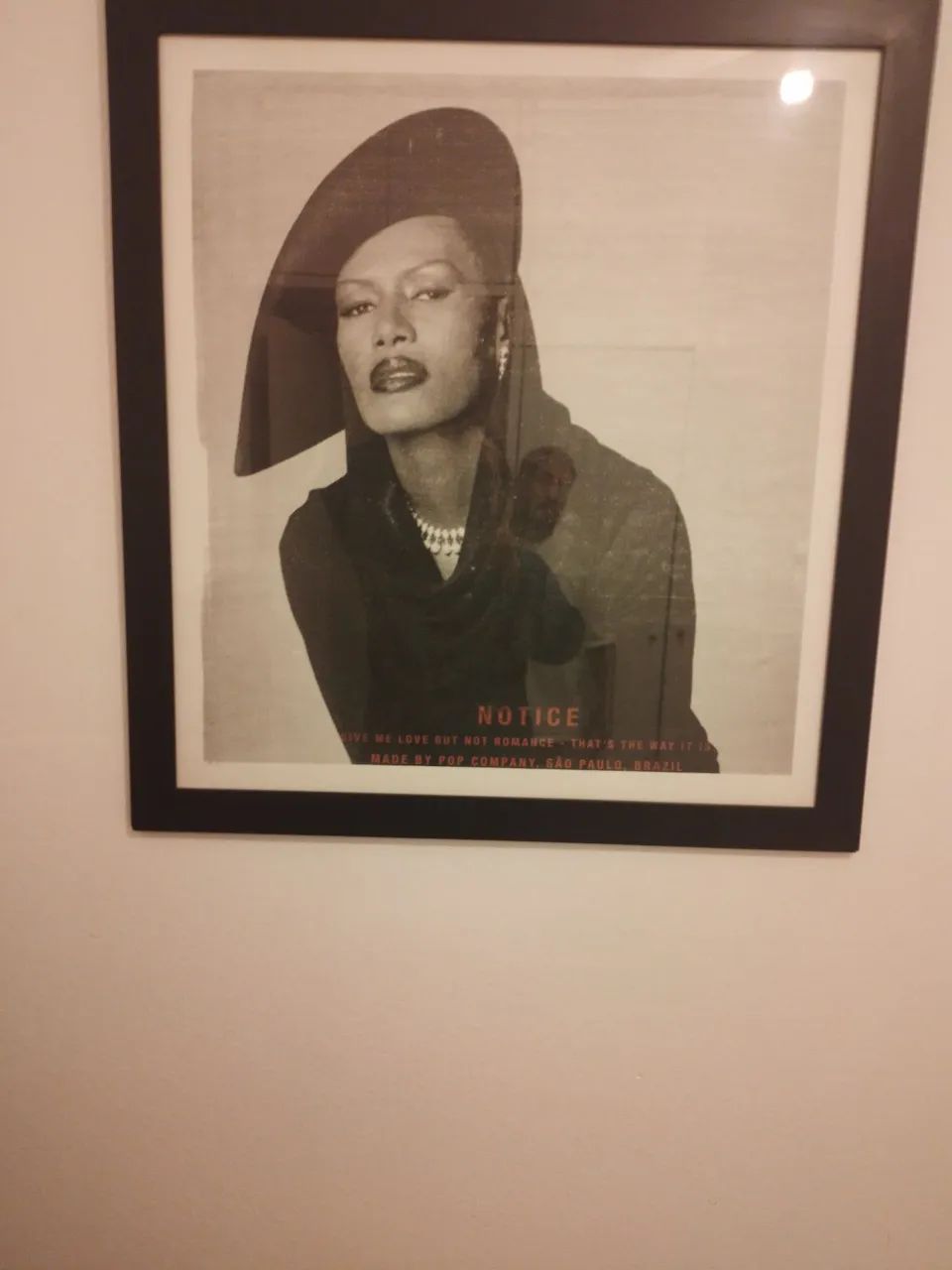  Quadro emoldurado Grace Jones