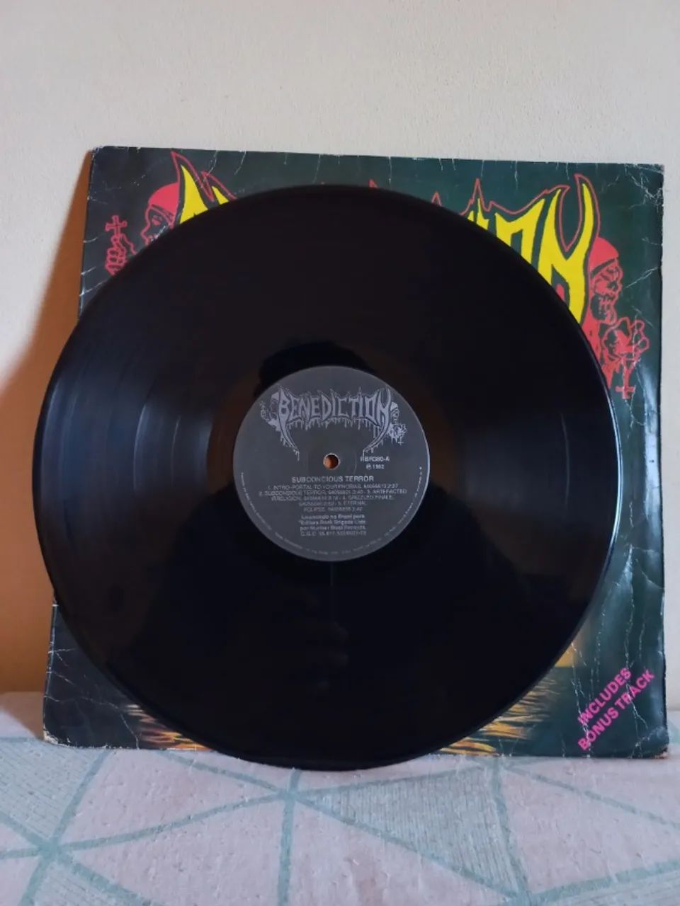 LP Benediction Subconscious Terror de 1992 - Foto 2