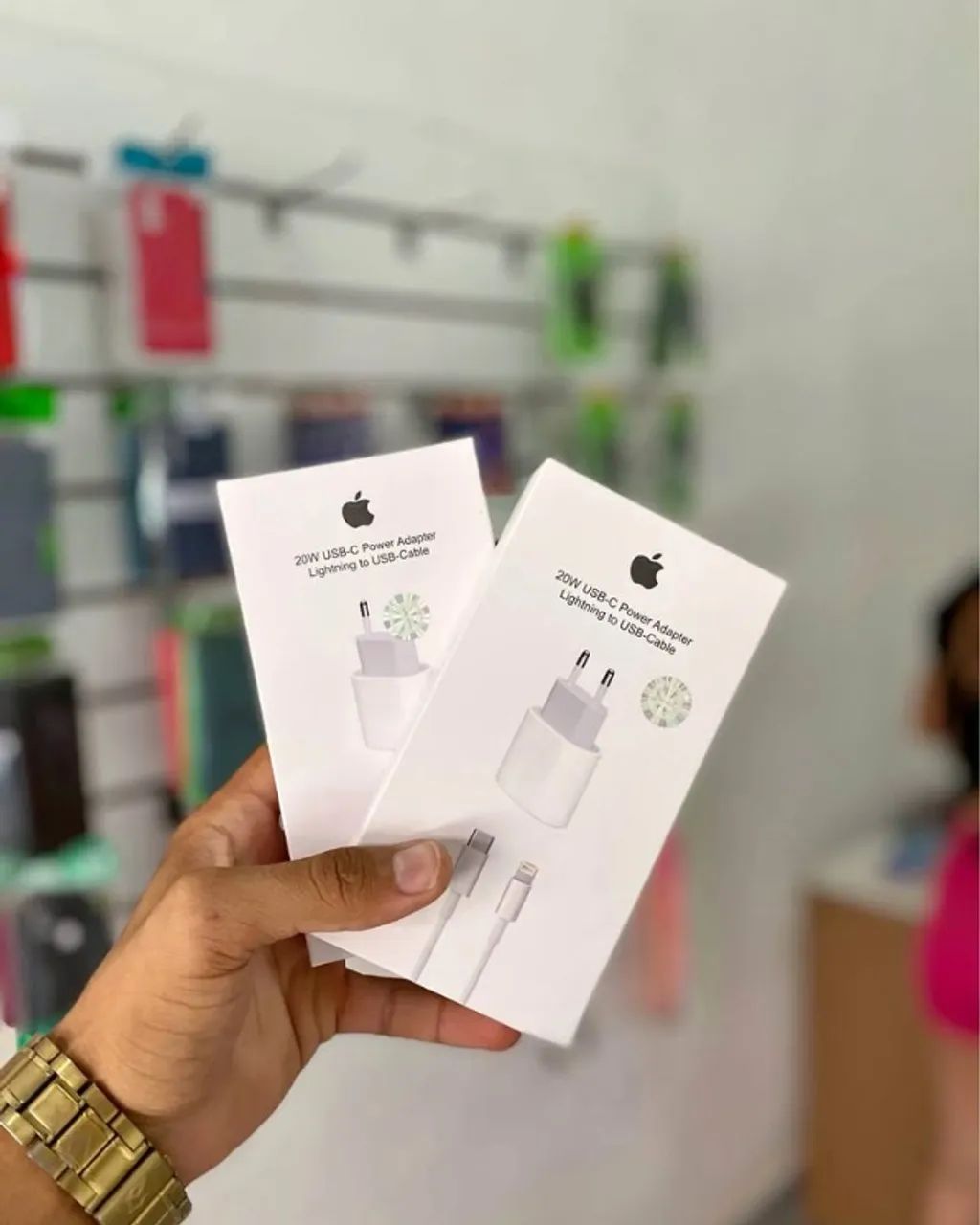 Carregador de iPhone completo 