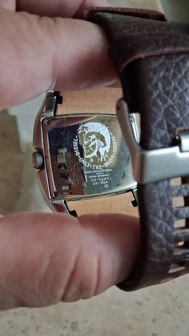 Diesel dz 4247, pulseira marrom importada da própria Diesel. - Foto 2