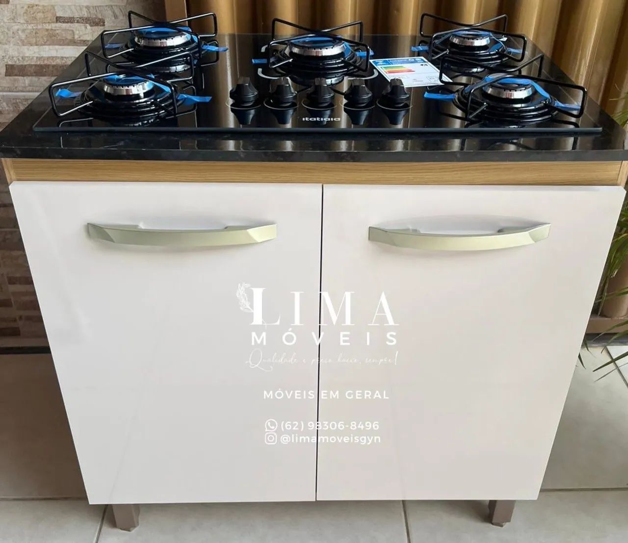 Combo Balcão + Cooktop 5 bocas 