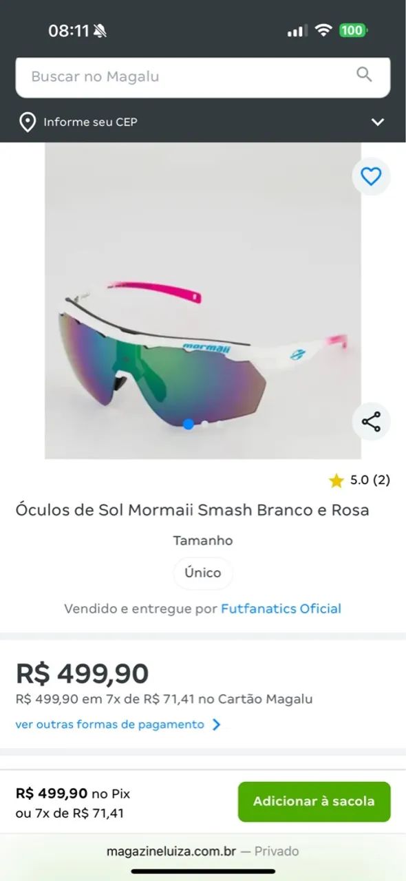 Óculos Mormaii Smash Vini Font - Lentes Espelhadas - Foto 3