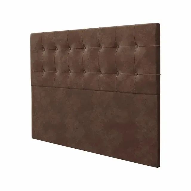 Cabeceira para Casal Queen Turquesa 162cm com Tecido Veludo - Estofados Linhares - Foto 2