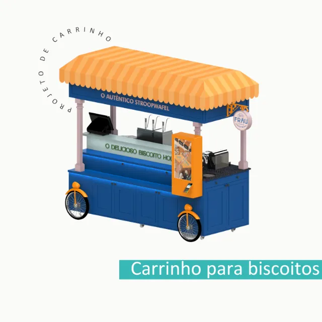 Projeto de carrinho para shopping nos padrões de shopping.