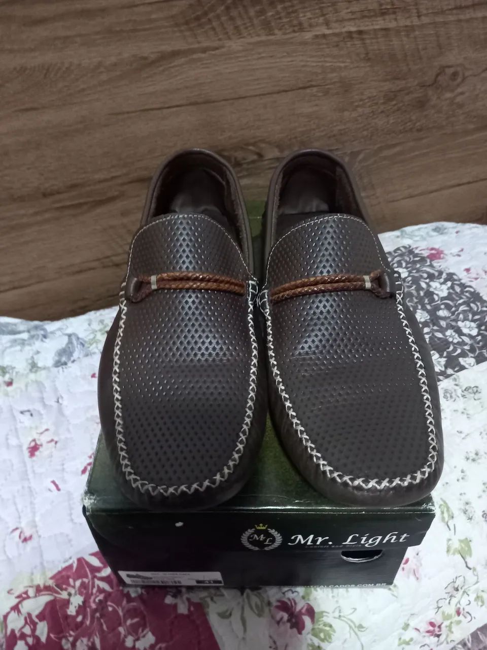 Mocassim Masculino Mr. Light Marrom n° 41 - Foto 3