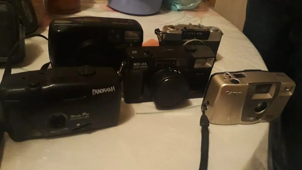 Kit com 5 Câmeras Análogicas antigas não funcionam 