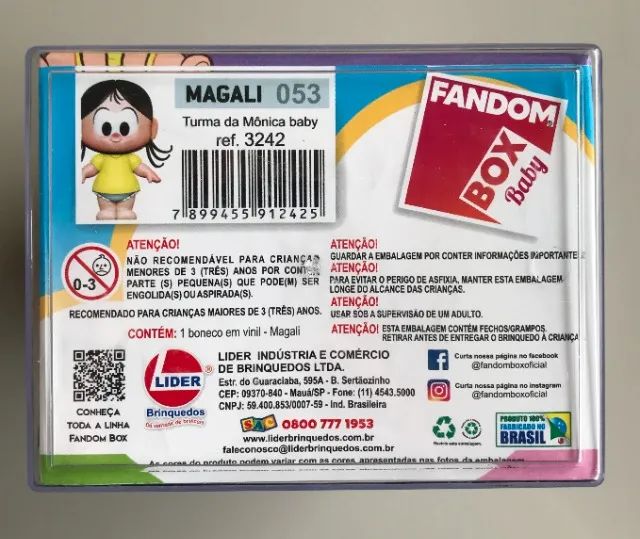 Fandom Box Baby Turma Da Monica Magali Original - Foto 6