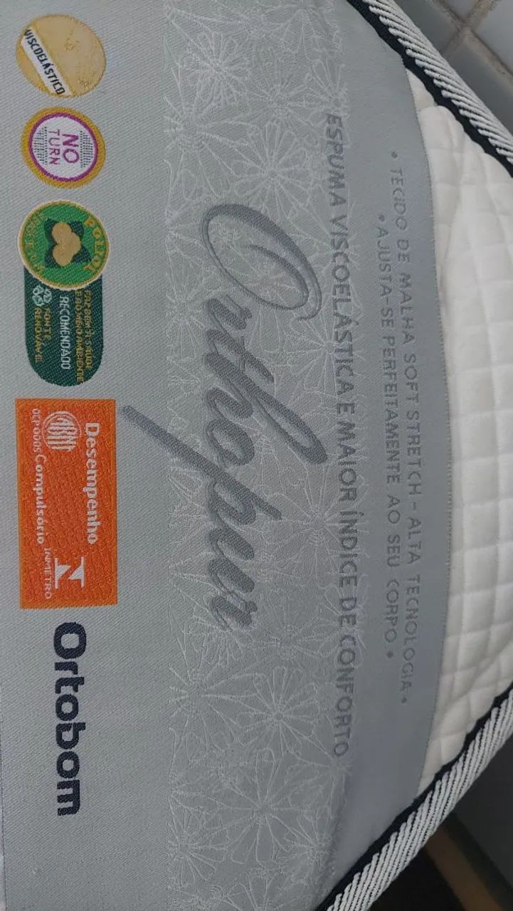 Cama King Size, Ortobom (Orthopur) - ENTREGA GRÁTIS - Foto 4
