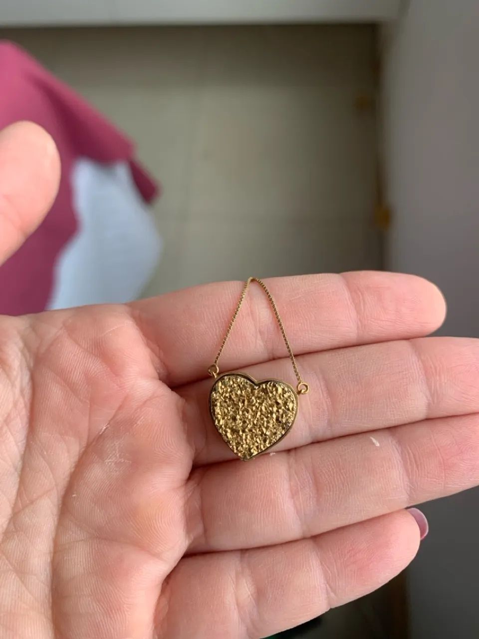 Colar em ouro com pingente em Drusa  - Foto 4