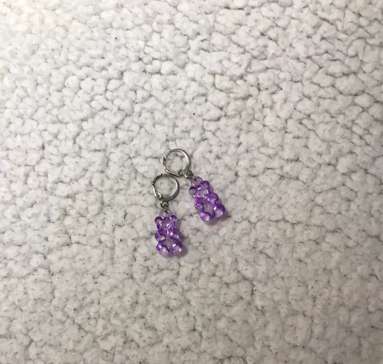 Brinco balinha de ursinho roxo - Foto 3