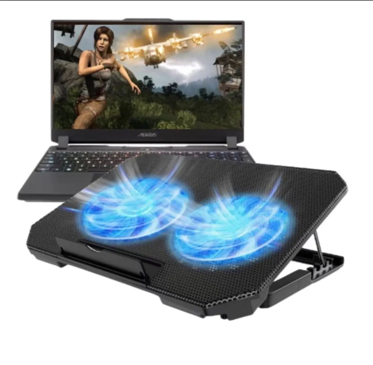 Suporte  Notebook c/ 2 Coolers - Foto 4