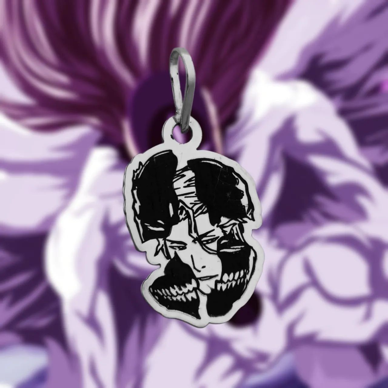 Pingente de Prata Aizen Sosuke - Bleach - Foto 2