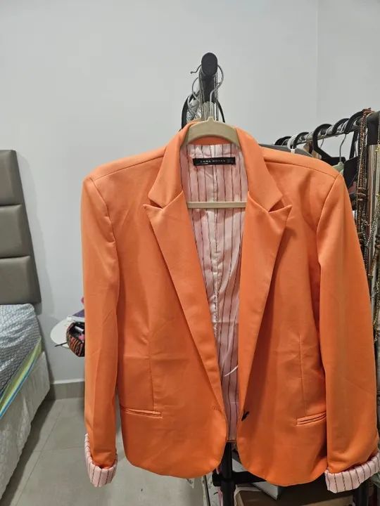 Blazer Laranja Zara - Foto 2