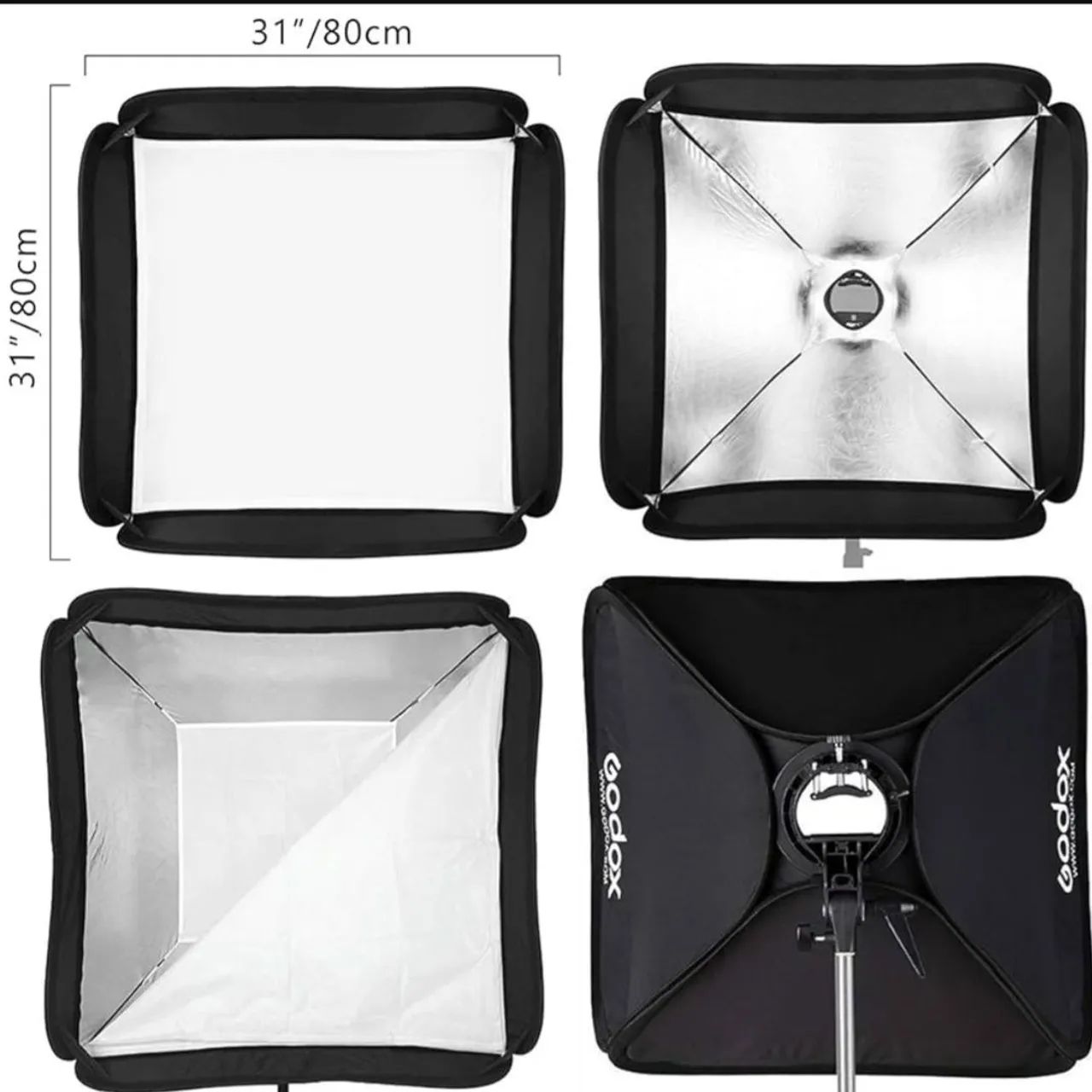 Softbox Godox 80 x 80 Bowens  - Foto 4