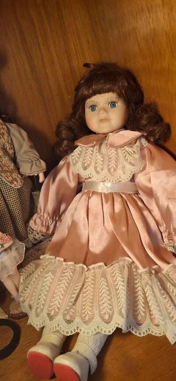 boneca de porcelana 40cm 