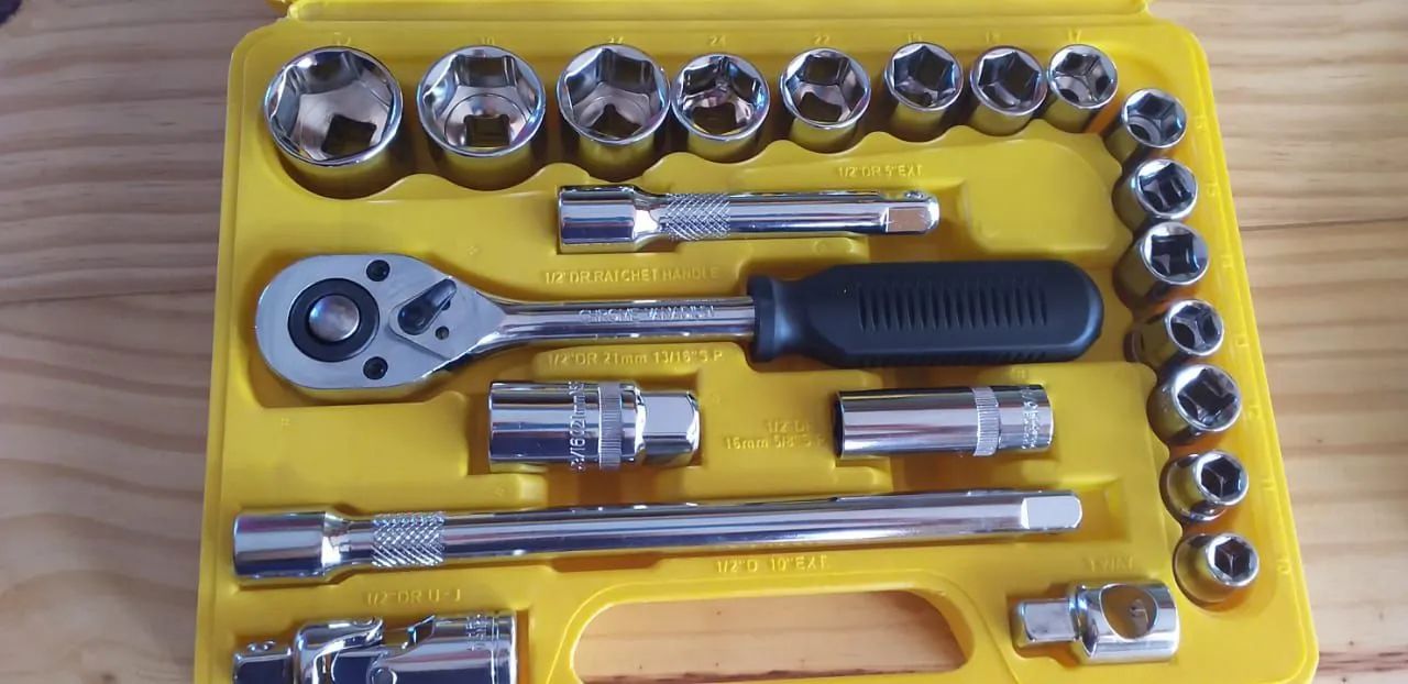 Kit catraca 22 peças profissional Titanium ferramentas novo zero 
