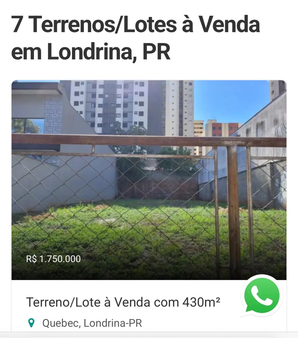 Terreno/Lote à Venda com 430m2 - Foto 3