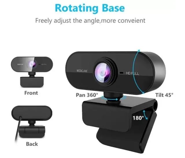 Webcam Full HD 1080 USB Mini Câmera c/ Microfone - Foto 5