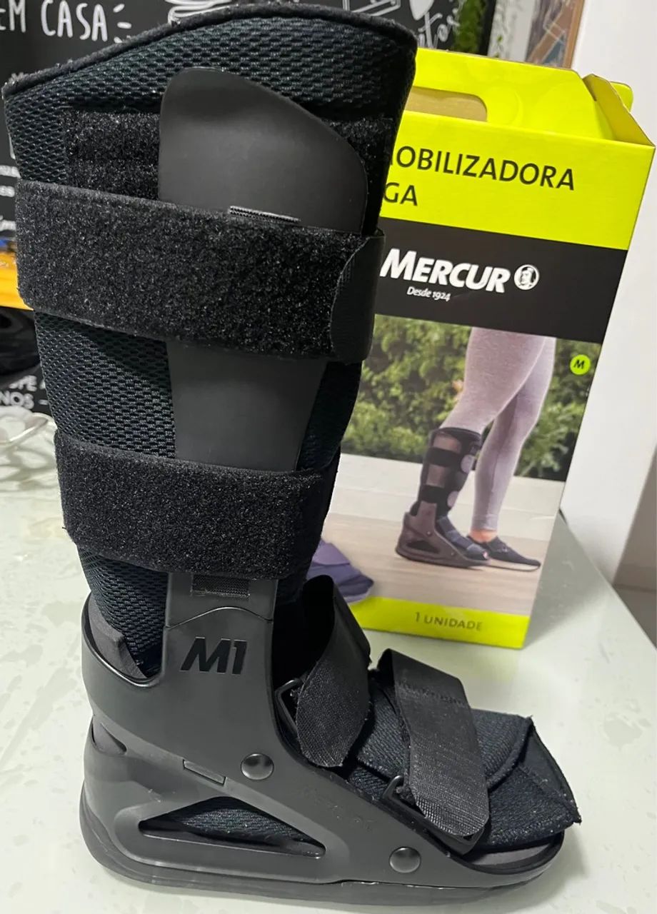 Bota imobilizadora Mercury seminova e higienizada (Robofoot) Longa - Tamanho M - Foto 4