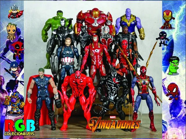 Bonecos Vingadores / Marvel II (Venda Por Unidade)