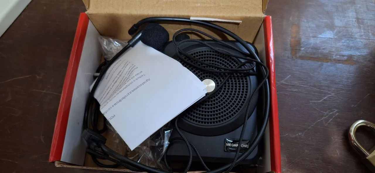 Megafone Portátil com Microfone de Lapela