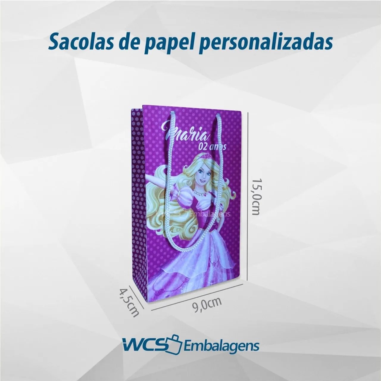 Sacolas de papel para festas  - Foto 4