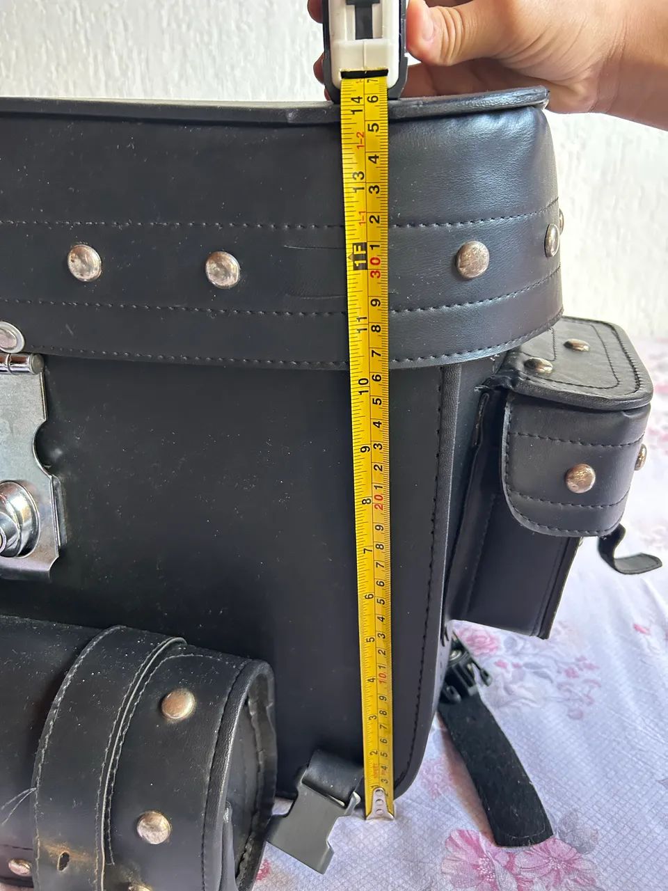 Alforge para moto em couro  - Foto 2