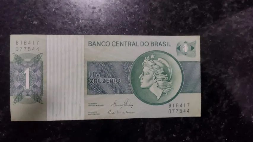 cedula 1 cruzeiro - coelcionador