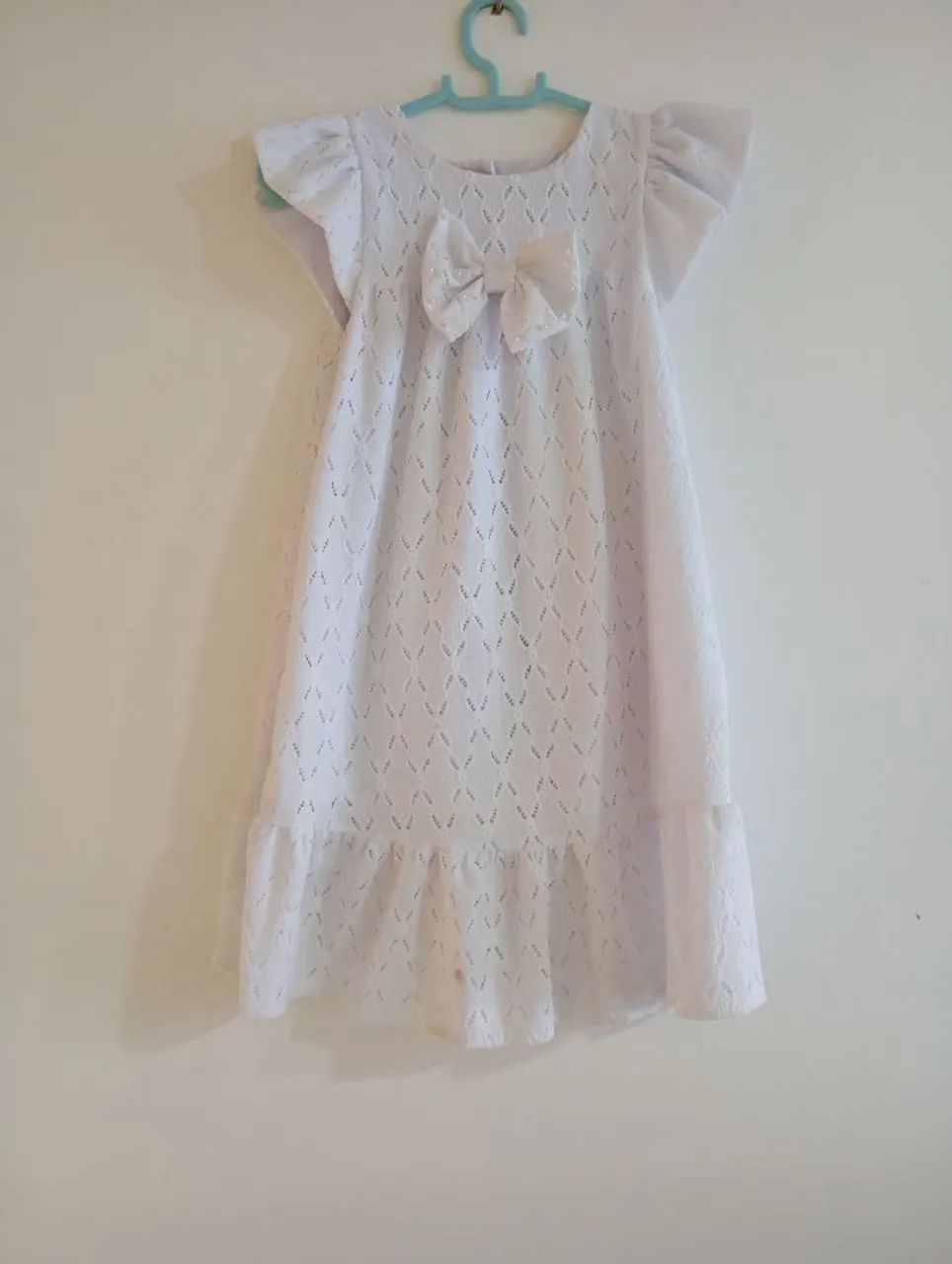 Vestido Branco Infantil Rocicle 