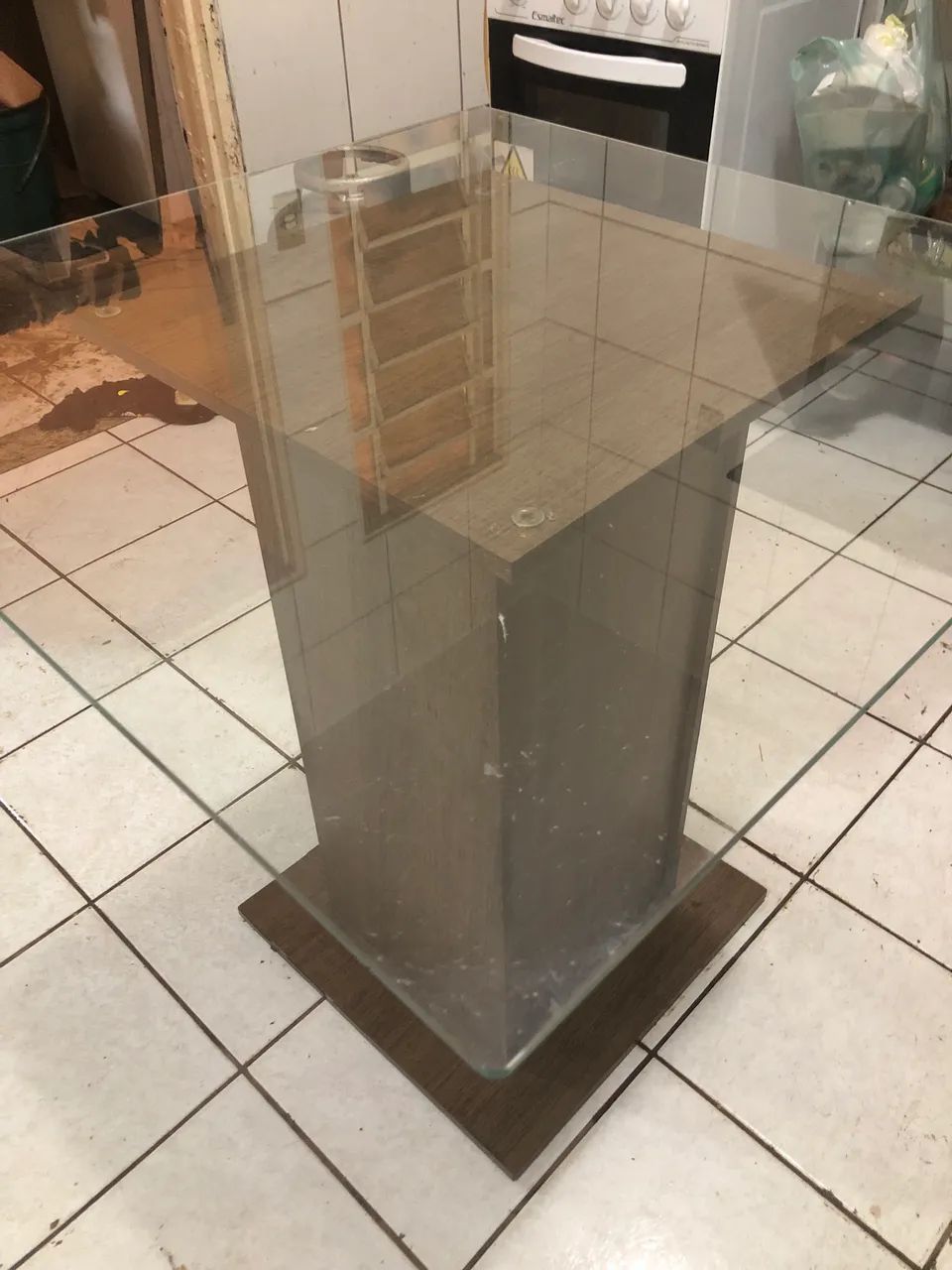 Mesa com tampo de vidro - Foto 3