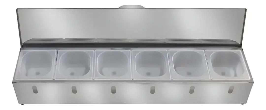 Condimentadora Aço Inox 6 cubas  - Foto 2
