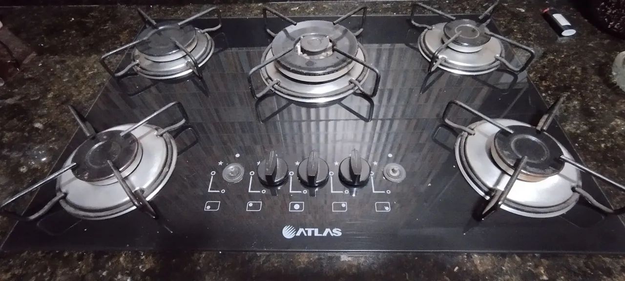Cooktop 5 bocas (3 bocas funcionando) - Foto 2