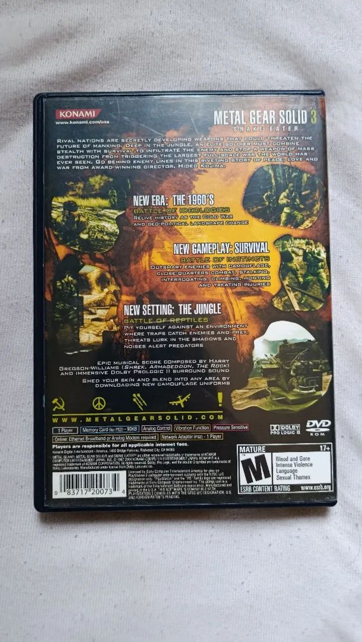 Metal Gear Solid 3 Snake Eater PS2 Cib - Foto 5